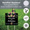 Big Dot of Happiness Mardi Gras - Party Decorations - Masquerade Party Welcome Yard Sign - 3 of 4