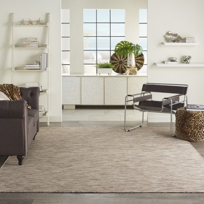 Positano Classic Beige Rectangular 7' x 10' Easy-Care Outdoor Rug