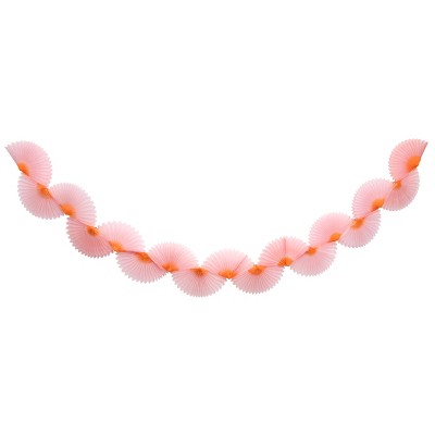 Meri Meri Pink Honeycomb Paper Fan Garland