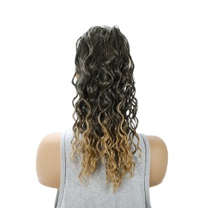 Unique Bargains Women's Latin American Curly Ponytail Long Hair Hair Extensions High Temperature Fiber 16IN 1 Pc - 1 of 4