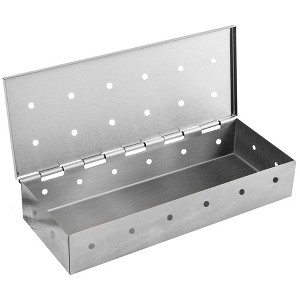 Kaluns Smoker Box,  Stainless Steel Smoking Box for Wood Chips with Hinged Lid - 1 of 4