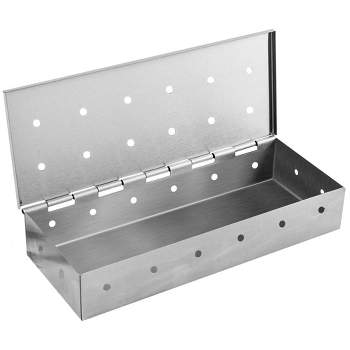 Kaluns Smoker Box,  Stainless Steel Smoking Box for Wood Chips with Hinged Lid