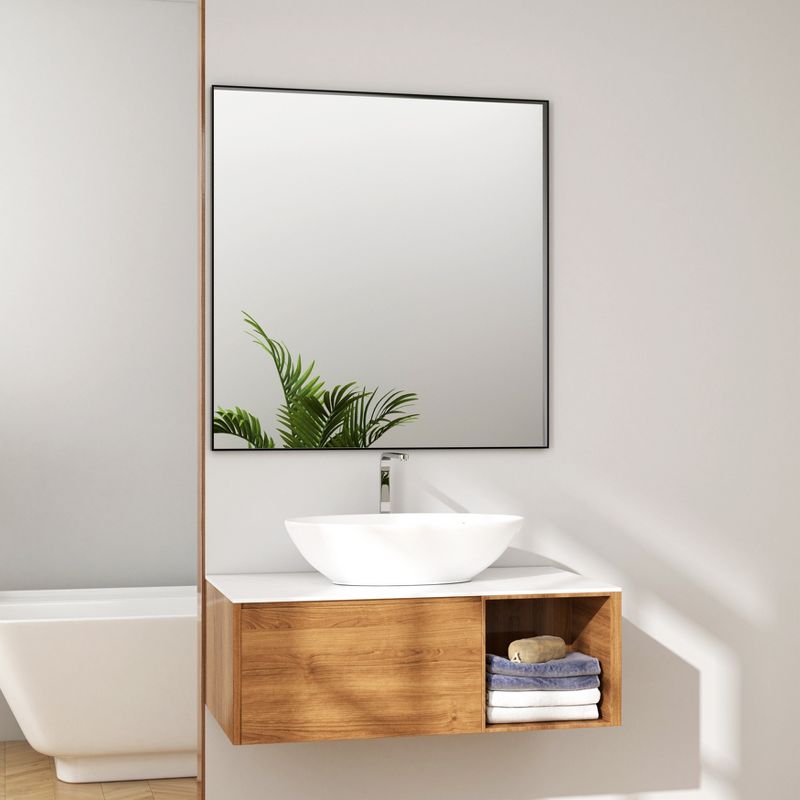 Organnice Aluminum Frame Bathroom Vanity Mirror, 5 of 10