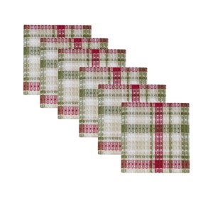 Park Designs Christmas Barn Waffle Dishcloth Set of 6 - 1 of 4
