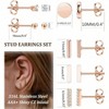9 Pairs Stainless Stud Earrings for Women, Star Moon Bar Earring Sets, Cute Hypoallergenic Small Stud Earring - 4 of 4
