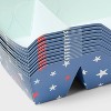 10ct Divided Snack Tray Blue Red White Stars Square Disposable Serveware - Sun Squad™ - 3 of 3