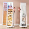 Fredees 360° Swivel Jewelry Armoire with Mirror, LED Standing Jewelry Cabinet, Full-Length Mirror with Jewelry Storage - 3 of 4