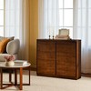 39" Walnut Sideboard Buffet Cabinet with Storage, Modern Console Cabinet with 2 Doors, Adjustable Shelves for Living Room Dining Entryway - 2 of 4