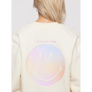 Samii Ryan | Smiley Radiate Happiness Crewneck , Ivory - 1 of 1
