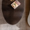 NicBex Modern Oval Handcrafted Relief Coffee Table for Living Room,Wooden Tea Table with Sturdy Pedestal,Accent Center Table - 4 of 4