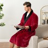 PAVILIA Mens Soft Robe, Fleece Plush Soft Long Male Bathrobe, Lightweight Fluffy Fuzzy Cozy Warm Bath Shower Spa House - 4 of 4