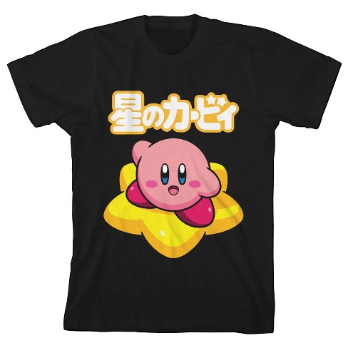 Bioworld Kirby With Star Title Youth Black Graphic Tee - image 1 of 1