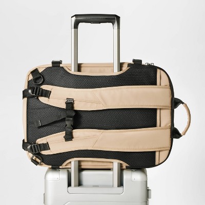 35L Travel Backpack Beige - Open Story™️: College Book Bag, 17 Laptop Ready