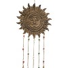 25" x 9" Eclectic Metal Sun Windchime Brown/Green/Pink - Olivia & May: Patio Decor, Indoor Display - 3 of 3