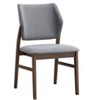 Fabric & Walnut Finish Side Chair (Set of 2) - 2 of 4