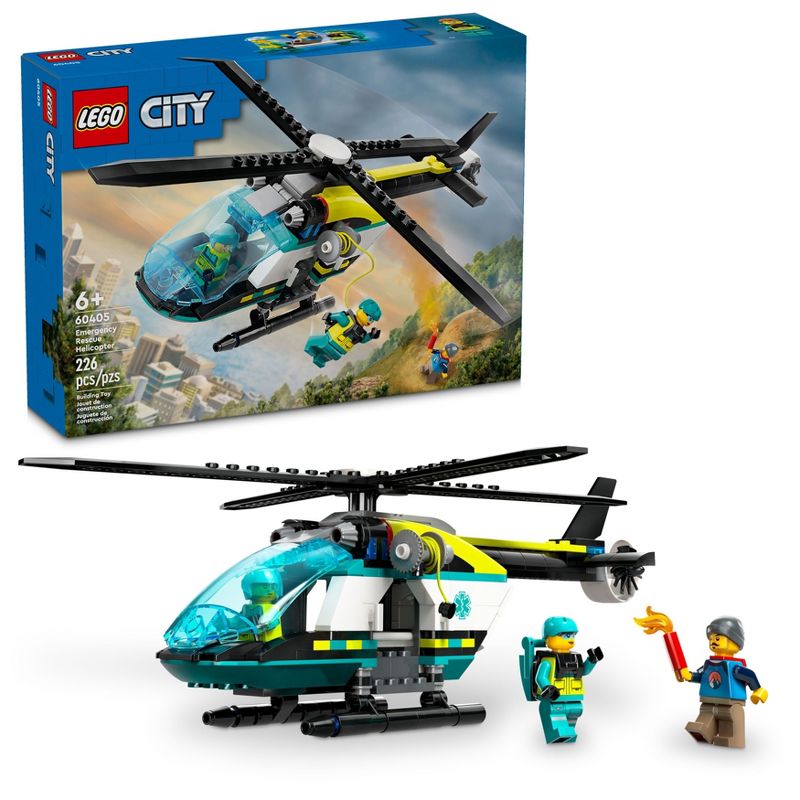 LEGO City Emergency Rescue Helicopter Building Kit 60405, 1 of 8