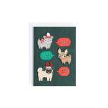 Minted 10ct Dogs of Christmas Single Design Boxed Card Pack