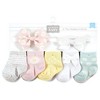Hudson Baby Infant Girl Sock and Headband 12pc Set, Daisy, 0-9 Months - 2 of 4