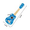 Hape Kid's Wooden 21" Blue Ukulele, Kids Musical Instrument Toy - 2 of 4