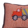 Bacati - Construction Multicolor Boys Cotton Throw Pillow - image 3 of 4