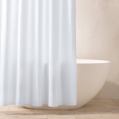 Photo 1 of Waffle Shower Curtain White - Casaluna&#8482;