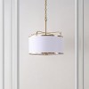 Perzeta 3 Light 18.25" Pendant - Brass/White - Safavieh. - image 2 of 4