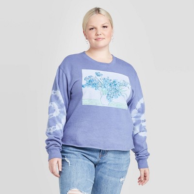 blue graphic sweatshirt