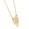 Pompeii3 1/2Ct Diamond Heart Pendant 14k White Yellow or Rose Gold Lab Created Necklace - 2 of 4