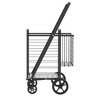 Large Shopping Cart,Grocery Cart On Wheels, Foldable Utility Shopping Carts With Double Basket And 360 Rolling Swivel Wheels For Groceries Laundry - 4 of 4