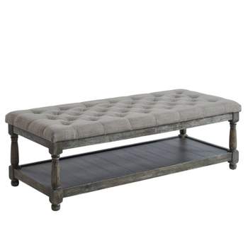 Arianna Tufted Bench - HOMES: Inside + Out