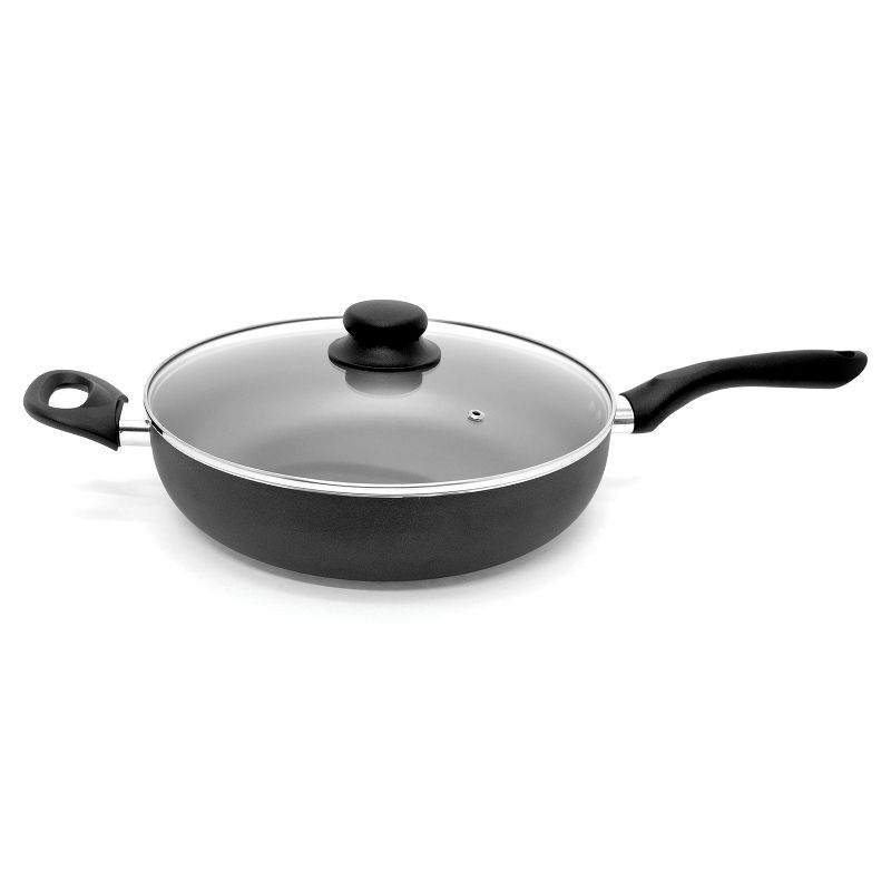 Starfrit 11-In. Nonstick Aluminum Deep Fry Pan with Lid, 1 of 6