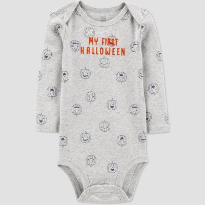 Image of Carter's Just One You® Baby Happy Halloween Bodysuit - Gray Newborn