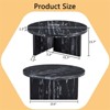 RISOKEYS 31.5" Round MDF Coffee Table - Modern Minimalist & Nordic Elegance Coffee Table for Living Room, Office, and Leisure Area - 3 of 4
