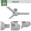 44" Presto Ceiling Fan and Wall Control Dove Gray - Hunter Fan - 3 of 4