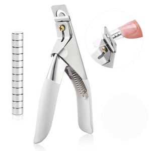Saviland Magnetic Precision Nail System: Pearl White Clipper w/Sizer Magnets - 15-Pc Artist's Essential Trimmer Kit. - 1 of 4