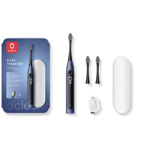 Oclean X Lite sonic electric toothbrush Travel Set, LCD display screen gets instant feedback, up to 80,000 movements/min maglev motor, gum-friendly - 1 of 4