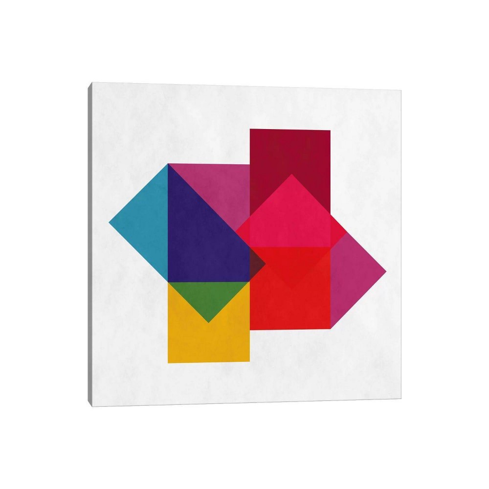 iCanvas 12"x12" Modern Art Study of Colors by 5by5collective Canvas Print Wall Art