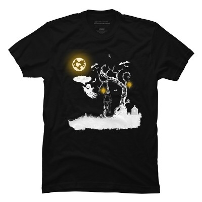 Men's Design By Humans Happy Halloween By Gheofast T-Shirt