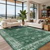 Area Rugs Washable Non-Slip Low Pile Ultra Soft Indoor Under Table Area Rug Carpet for Bedroom Living Room - 2 of 4