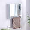 VYNXARIA Wall-Mounted Bathroom Mirror Cabinet with Shelves & Towel Rack. - 3 of 4