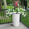 31 Inch Tall Planter Self Watering Pots Flower Pots with Water Level Monitor, Wheels, Ideal for Living Room, Bedroom Office, Patio, Porch, Garden - 2 of 4