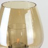 Northlight 16.25" Decorative Large Golden Luster Brown Stemmed Votive Candle Holder - 3 of 4