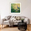 Amanti Art Summer Heron by Floy Zittin Wood Framed Wall Art Print - 4 of 4