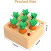 7 PCS Wooden Carrots Montessori Sorting Toys Educational Carrot Harvest Toy for Toddlers, Shape Sorting Matching Puzzle Birthday Gifts for Toddlers - 3 of 4