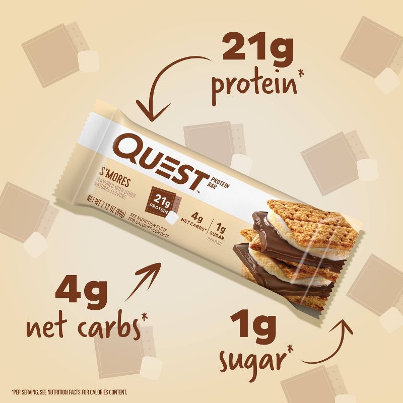 Quest Nutrition 21g Protein Bar - S'mores, 6 of 13