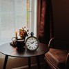 Aoibox Vintage Table Clock, Retro Mantel Clock for Living Room Fireplace Decor, Silent Metal Desk Clock in Black - 2 of 4