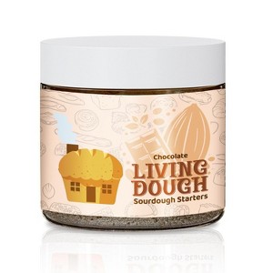 Living Dough Chocolate Whole Wheat Sourdough Starter – Active Organic, Live Culture for Artisanal Baking: Bread, Pizza, Waffles, Pancakes & More - 1 of 4