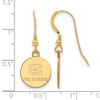 Black Bow Jewelry 14k Yellow Gold Plated Sterling Silver The Citadel Bulldogs NCAA Dangle Earrings - 2 of 3