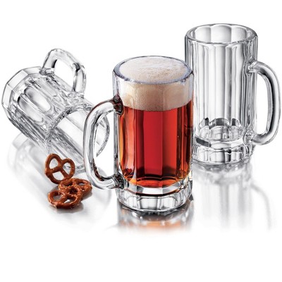Libbey Heidelberg 16 Oz Clear Glass Beer Mug Set of 4