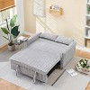 NicBex 54 Inch Loveseat,Modern Pull-Out Corduroy Loveseat Sofa with Movable Tabletop,2-Seater Couch for Living Room,Bedroom,Lounge - 3 of 4